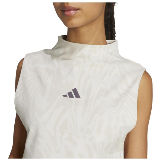 Adidas Γυναικεία αμάνικη μπλούζα Allover Print High-Neck Tank Top